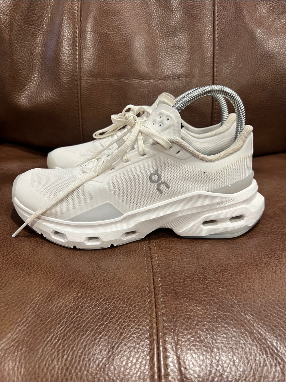 On Cloud Running White Cream Sneakers
